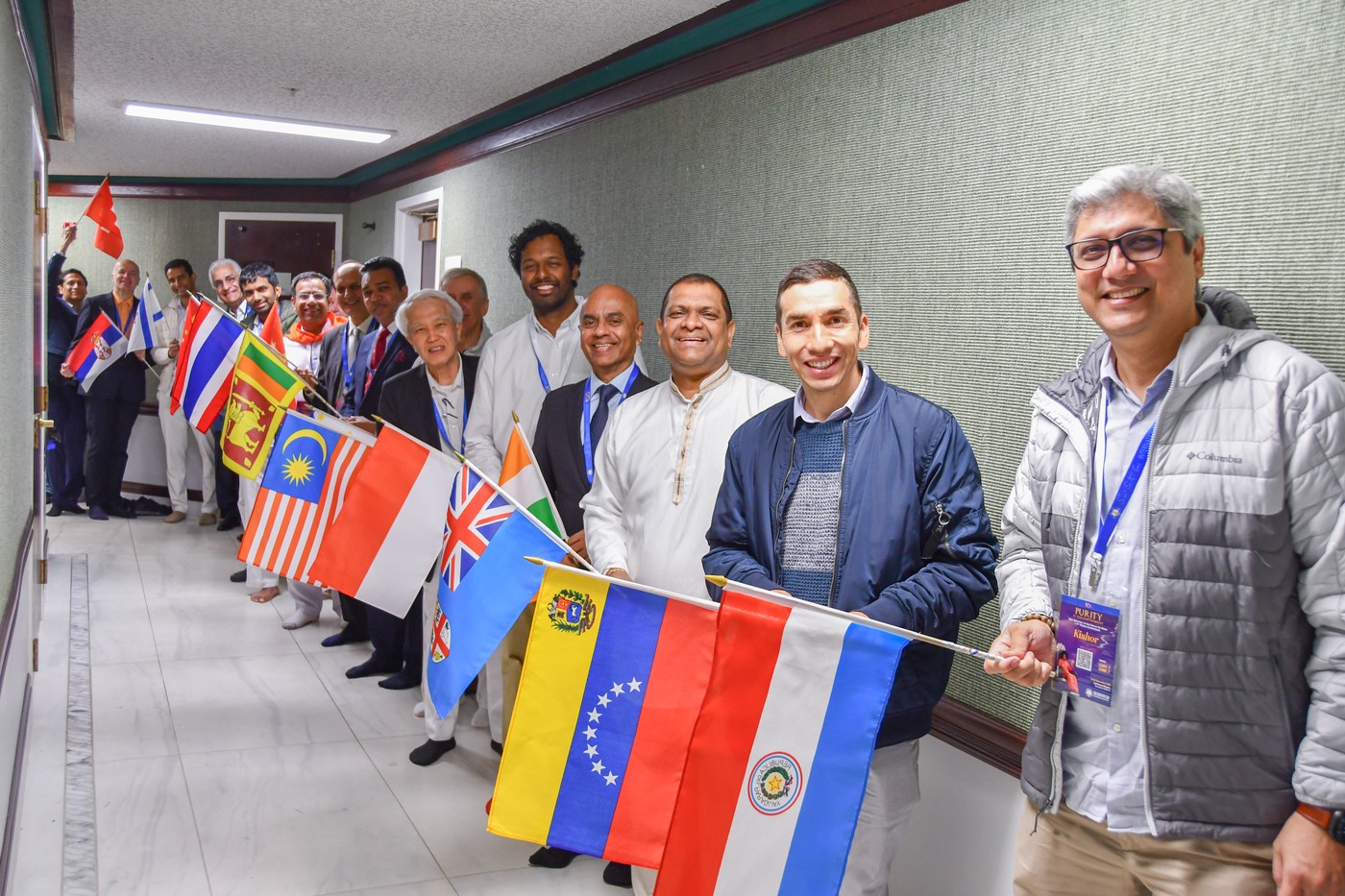 Flag ceremony at the 11th World Conference