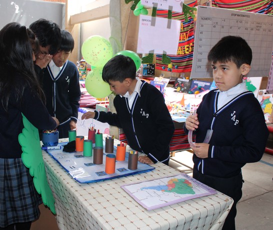 Bolivia Educational Fair Sucre Students Math Display 02