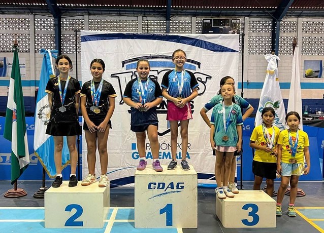 Guatemala National Games Table Tennis Celebration 01