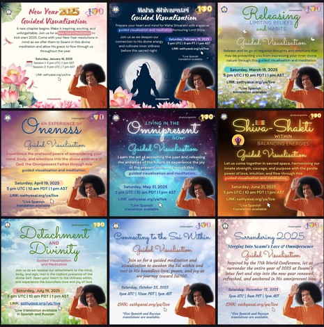 Sai100 Meditation Collage
