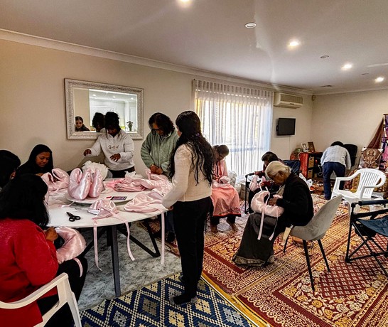 Australia 17 Ladies Wing Cushion Sewing Workshop